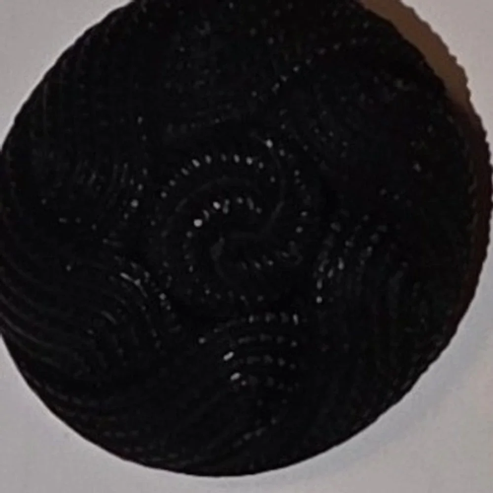 La Mode Buttons Black Textured Vintage Style Italian Made Mixed Sizes